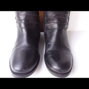 Blakely Black Leather Riding Boots 7 wide